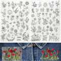 New Water Soluble Embroidery Stabiliser Blank Printable Hand Pattern Stick Film Embroidery Backing DIY Craft Making. 