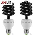 Led Light 220V 36W 40W E27 Ultraviolet UV Spiral Energy Saving BlackLight Lamp. 