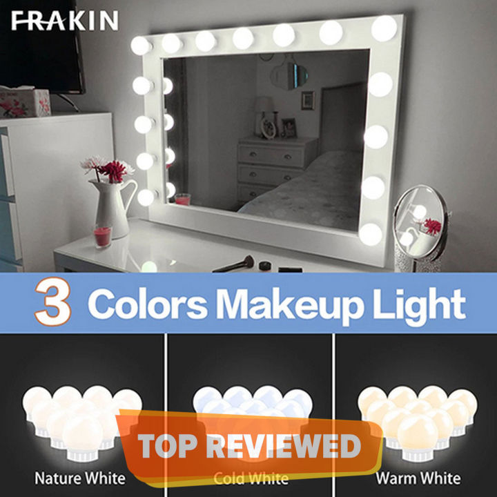 Vanity Light LED Bulbs for Makeup Mirror Stand (10 Bulbs)-KS