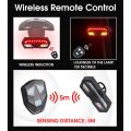 Bike Turn Signals Remote Control Bicycle Direction Indicator MTB LED Rear Light Cycling Taillight with Horn. 