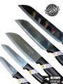 Original KIWI 5 Pieces Knives set - Kiwi Knife Cook Utility Knives -Kiwi Chef's Knife with Slip-resistant Handle - For Professional CHEFF use and Daily Kitchen Use - Kiwi KNIVES FOR MEAT AND VEGETABLE CUTTING - MADE IN THAILAND. 