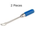 2 Pieces Ear Wax Cleaners Removal Easy Earwax Remover Earpick Tools Loop Head , Best Tool For Ear Cleaning. 
