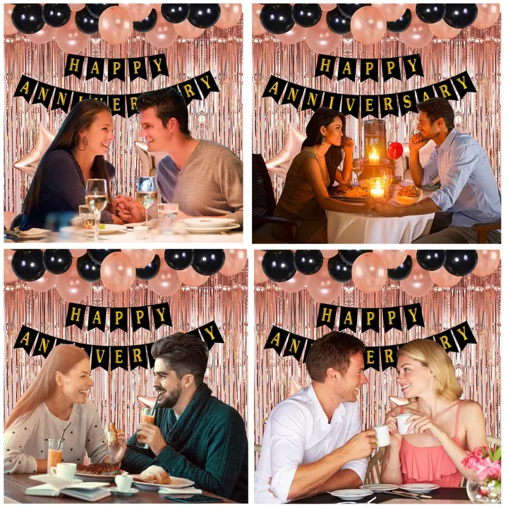 Happy%20Anniversary%20Decoration%20Theme%20set%2030%20Pcs%20Balloons%20(%2015%20Rose%20Gold%20+15%20Black%20Balloons%20)%201%20Rose%20Gold%20Curtain%202%20Foil%20Star%201%20Happy%20Anniversary%20Banner%20Foil%20Balloons%20anniversary%20decoration%20items%20For%20Bedroom%20-%20Image%206