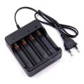 High Quality 4 2 1 Slots Intelligent Battery Charger with short circuit protection For 4X 18650 lithium-ion rechargeable battery. 