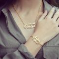 Customize Name Bracelet With Stone Chain Personalized Zarcon Bracelet Customized Name Bracelet With Special Stone (PERFECT GIFT TO SEND YOUR WIFE , FIANCE, OR ANY ONE). 