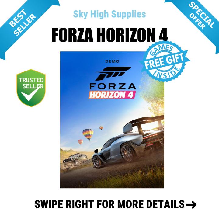 FORZA HORIZON 4 - GAME FOR PC (GOOGLE DRIVE/ MEDIAFIRE) - QR CODE + FREE GIFT