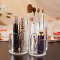 3 Compartments Cosmetic Makeup Organizer Transparent Acrylic Lipstick Holder Display Stand Nail Polish Eyebrow Pencil Storage Box Toothbrush Holder Stationary Holder. 
