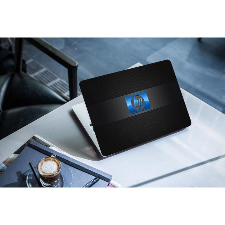 blue-hp-logo-hp-logo laptop back vinyl skin sticker 12 13 14 15 15.6 ...