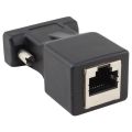 VGA Extender Male To LAN CAT5 CAT6 RJ45 Network Cable Adapter. 