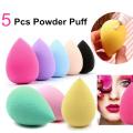 (BIG SIZE) 5 X Beauty Foundation Blending Makeup Sponge Blender Flawless Powder Puff. 