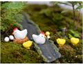 10 Pieces Set of Hen Nest Eggs Miniature Mini Fairy Garden Plant Decoration. 