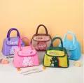 Lunch Bag Thermal Insulated Food Storage Tote with Thick Aluminum Foil Lining, Waterproof & Portable Lunch Box Bag for Office, School & Picnic. 