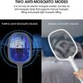 2 in 1 Electric Mosquito Swatter Mosquito Racket and Zapper Racket. 