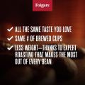Folgers Classic Roast Ground Coffee, Medium Roast, 9.6-Ounce. 