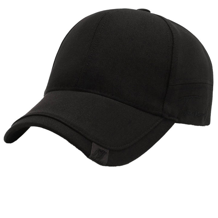 Short%20Brim%20Baseball%20Hat%20For%20Men%20Solid%20Color%20Duck%20Tongue%20Cap%20Cotton%20Casual%20Sun%20Visors%20Fashion%20Male%20Peaked%20Caps%20-%20Image%203