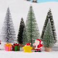 Miniature Pine Tree Vivid Wooden Bases Desktop Trees Decor. 