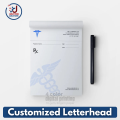 100 pages Custom Letterhead Pad with Printing  &ndash; Doctor Prescription Pad | Clinic Pad | Business Letterhead Pad | A4 100 Pages | 70g / 80g Paper | Full Color Digital Printing | Custom Office Stationery. 
