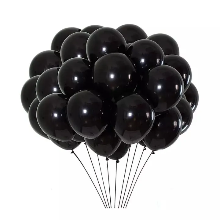 Pack%20of%2010%20Black%20Balloons,%20For%20Birthday,%20Events,%20Party,%20Decorations,%20Anniversary%20-%20Image%206