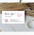 100 Thank you Cards, Thank You Card for Supporting Small Business, Elegant and Professional Design, 2" x 3.5" Recommended for Online Retailers, Small Business Owners & Local Stores. 