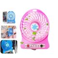 GS Store Rechargeable Portable Fan, Mini USB Fan with 18650 Lithium-ion Battery Operated. 