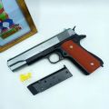 Metal Toy Gun Die Cast – Realistic Classic Colt Style | Non-Firing Safe Toy Gun for Kids & Collectors | Heavy Metal Build Mini Replica. 