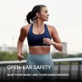AfterShokz Aeropex Sport Running Headphones, Wireless Bone Conduction Bluetooth Earphones with Mic, IP67 Waterproof for Cycling, Work out (Silver Grey). 