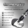 Electroplating Mirror Silver Marker Paint Pen Chrome-plated Metal Waterproof Tire Ceramic Touch-up Paint Pens 1mm/3mm Nib 1Pcs. 