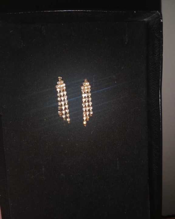 golden drop earrings