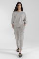 Sana Safinaz Stitched 2 Piece Co-ord Set Shirt With Trouser  For Women and Girls - Colour: Grey - Fabric: Popcorn - Cut: Top - Designcode: FW23WS538P2T - Collection: Western  - KW: dress for girls and dresses for women. 