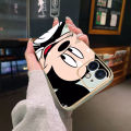 YIWESAN Case For Redmi 10 Prime Case Cartoon Mickey Mouse Side Design Phone Case Square Edge Pattern Silicone Softcase Luxury Plating Casing Full Cover Camera Shockproof Protection Cases. 