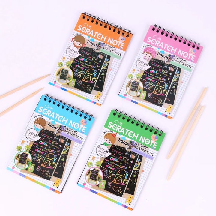 Scratch%20Note%20Black%20Cardboard%20Creative%20DIY%20Draw%20Sketch%20Notes%20for%20Toy%20Notebook%20School%20Supplies%20-%20Image%202