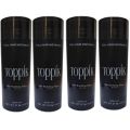 4 Pcs Toppik Hair Fiber 27.5g Medium Brown Best Hair Building Fibers Hair Loss Concealer Fiber 27.5 Gram Hair Building Fibers Instantly Conceal Thinning Hair and Bald Spots for Men & Women (Large 27.5 Grams Bottle) - Undetectable, Washes Away,. 