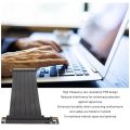 Imported Graphics Card Extension Cable, Bendable PCIE 3.0 X16 Riser Cable 90 Degree Plug and Play for PC (70cm). 