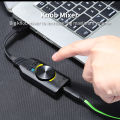 Plextone GS3 Virtual 7.1 Channel 3.5mm USB Sound Card Adapter Headphone Audio Jack Stereo Sound Card Converter For Gaming Compatible with Pc Laptop. 