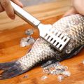 Outdoorline Fish Scale Remover Stainless Steel Scaler Scraper Fish Scales Cleaner Removal Tool Kitchen Plane. 