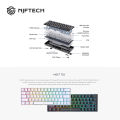 Kemove TMKB T63 ARGB Wired, Wireless 2.4GHz and Bluetooth Red Switches 60% Mechanical Gaming Keyboard.. 
