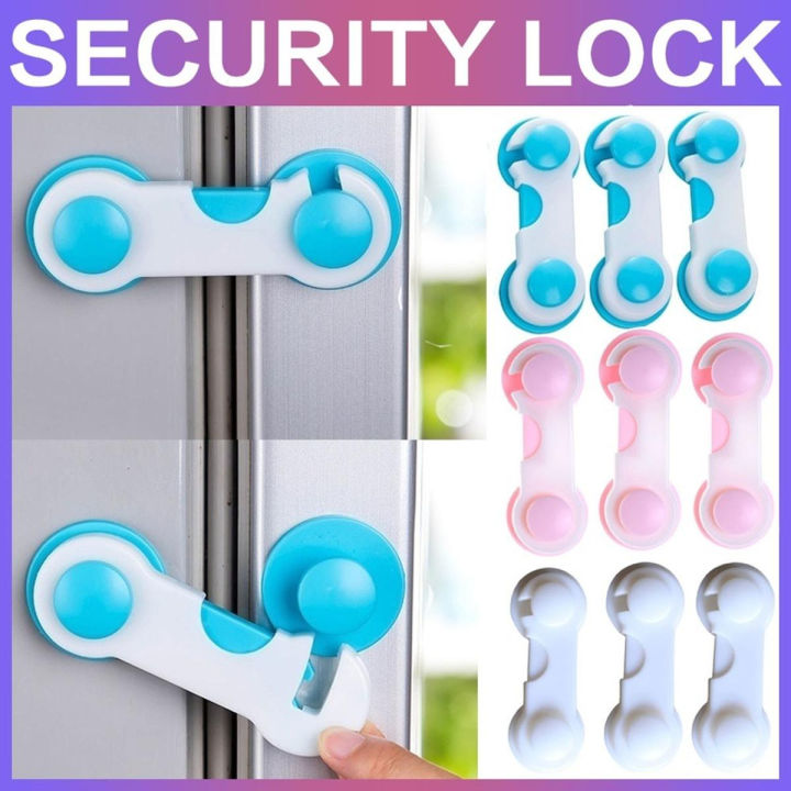 4pcs/lot Children Security Protector Baby Care Multi-function Child Baby Safety Lock Cupboard Cabinet Door Drawer Safety Locks