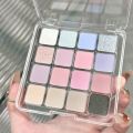 Pink Peach Pearly Matte Eyeshadow Palette 16 Colors Glitter Earth Color Eye Shadow Pigment Waterproof Lasting Korean Cosmetics. 