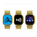 M9 Ultra Max Gold Edition Luxury Stainless Steel smart watch. 