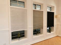 WEFILM Adhesive Roller Blinds Window Pleated Zebra Blinds And Shades Blind Roller Blackout Curtain For Bedroom Living Room Balcony. 