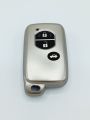 Toyota Prado 3-Button Remote key TPU Key Cover -GUN Metallic Exclusive -. 