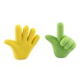 5pcs/lot Finger Gesture Eraser Pencil Top DIY Rubber Eraser Student Children School Supplies. 