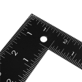 2X Teacher 0-30cm 0-20cm Measuring Range L Shaped Design Square Ruler Black. 