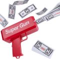 Rain Money Gun Paper Playing Spary Money Toy Guń Prop Money Gun with 100 Pcs Play Money Cash Guń Party Supplies. 