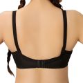 Bebelle, DORIA Cotton, Bra for women and girls, Semi Formal Control Bra, Black, B Cup/C Cup/D Cup/DD Cup. 