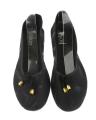 Maya Traders Black Canvas Slip On Rubber Dye Toms For Women - K42MT. 