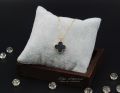 Black Color Pendant   Lucky Four Leaf Clover Necklaces for girls. 