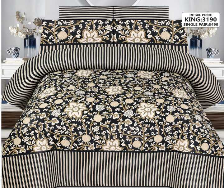 Beddys%20Studio%20Double%20%7C%20King%20Size%20Printed%20Bedsheet%20Set%20With%202%20Pillow%20Cover%20(19%20x%2029)%20Inches%20-%20Image%204