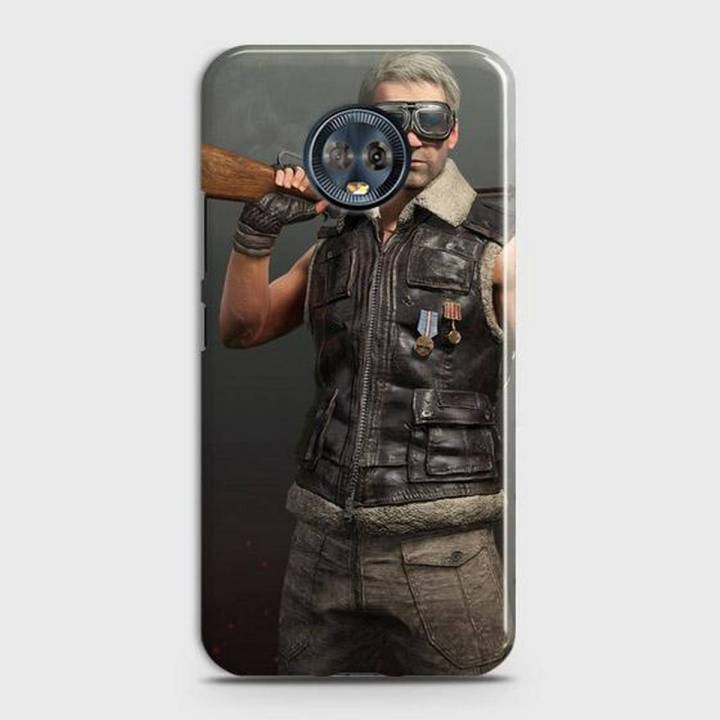 Motorola G6 Cover Pubg  Man character with Glasses Hard Cover- Design 11 Case