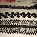 black lace per yard laces for clothes ,fancy lace designers lace for dress. 